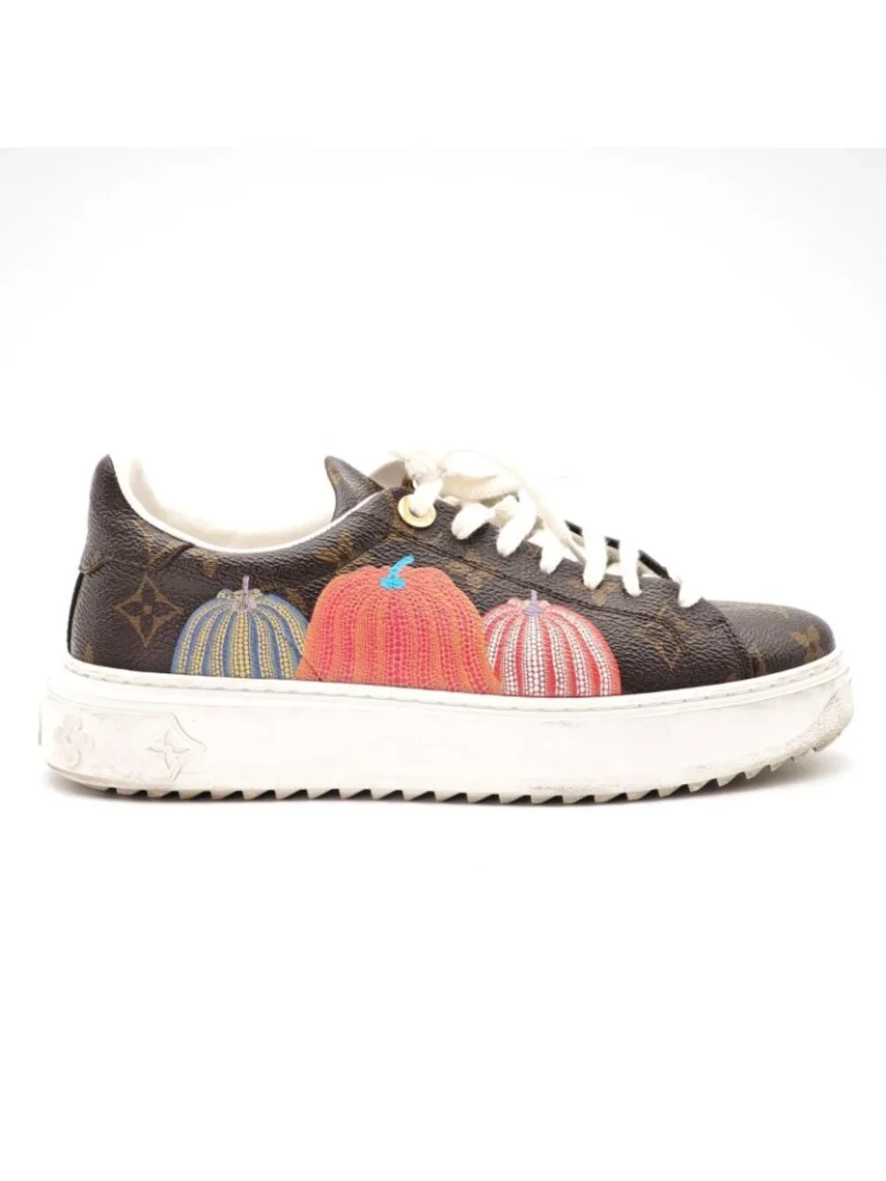 Louis Vuitton Yayoi Kusama Collaboration Sneakers Brown Bag